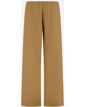 Herno 100% Wool Flannel Pants - Natural