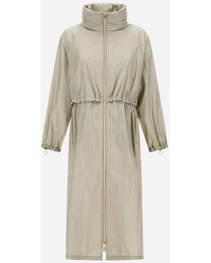 Herno PARKA IN SHINY TECH CRINKLE - Neutro