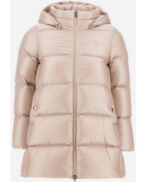 Herno A-shape Jacket In Nylon Ultralight - Natural