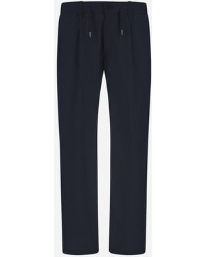 Herno Cotton Feel Trousers - Blue