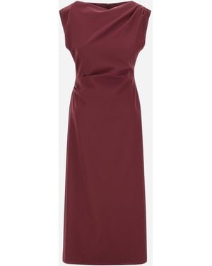 Herno Bi-Stretch Fabric Dress - Purple