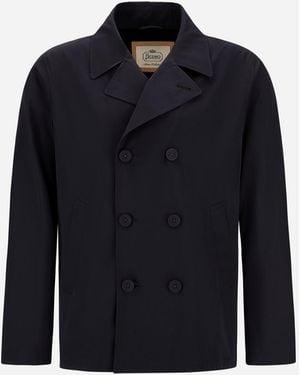 Herno Pea Coat - Blue
