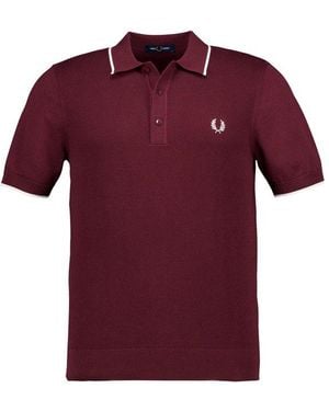 Fred Perry Herren Polo-Shirt - Rot