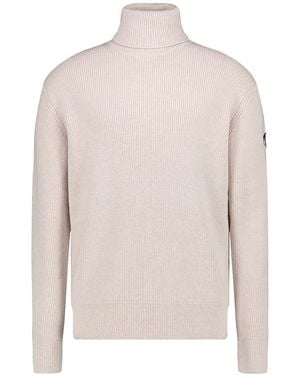 North Sails Herren Rollkragen-Pullover Unifarben - Weiß