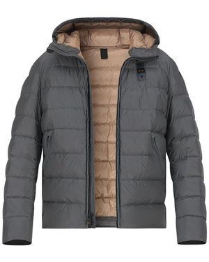 Blauer Usa Herren Jacken Unifarben - Grau