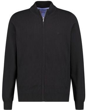 Fynch-Hatton Herren Cardigan Unifarben - Blau