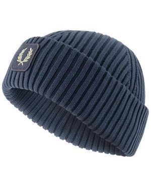 Fred Perry Herren Mützen/Caps/Hüte Baumwolle - Blau