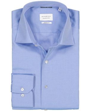 Eterna Herren Hemd - Blau