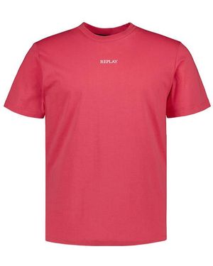 Replay Herren T-Shirt - Pink