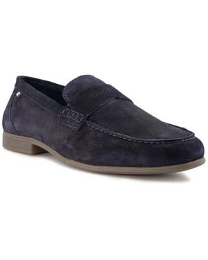 Bugatti Herren Loafer Veloursleder - Blau