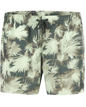 Colmar Herren Badeshorts Gemustert - Grün