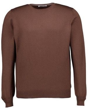 Gran Sasso Herren Pullover Unifarben - Braun