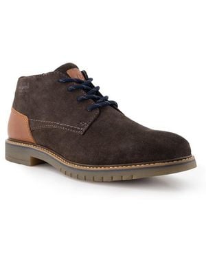 Bugatti Herren Schnürschuhe Velours - Braun