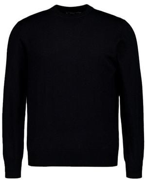 BOGGI Herren Pullover Merinowolle Unifarben - Blau