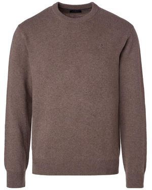 Hackett Herren Pullover Unifarben - Braun