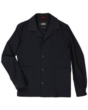 Cinque Herren Overshirt Gestreift - Blau
