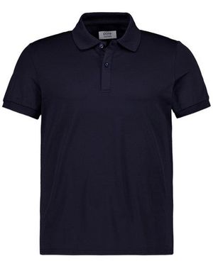Pure Herren Polo-Shirt Funktionsmaterial Slim Fit - Blau