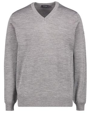 Maerz Herren Pullover Unifarben - Grau