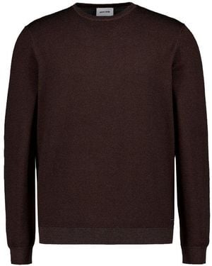 Pierre Cardin Herren Pullover Unifarben - Braun
