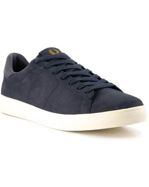Fred Perry Herren Sneaker Nubuk-/Veloursleder - Blau