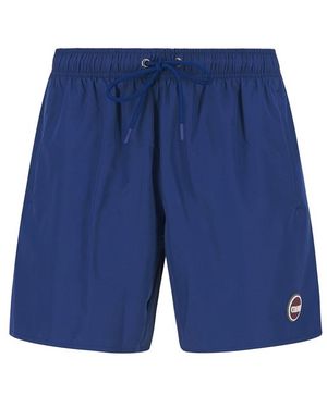 Colmar Herren Badeshorts Unifarben - Blau