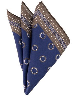 BOGGI Herren Einstecktuch Gemustert - Blau