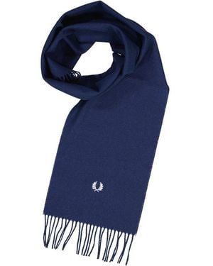 Fred Perry Herren Schal Wolle - Blau