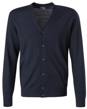 Olymp Herren Cardigan Unifarben - Blau