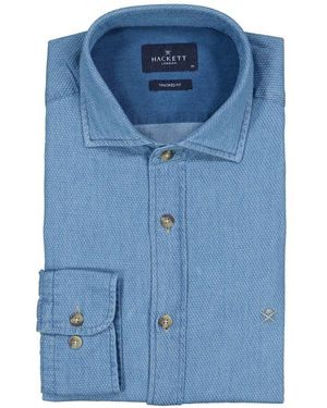 Hackett Herren Hemd - Blau
