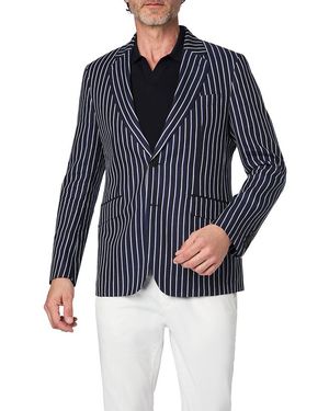 Hackett Herren Sakko Gestreift - Blau