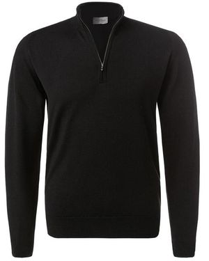 John Smedley Herren Troyer Unifarben - Schwarz