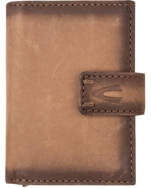 Camel Active Herren Kartenetui Braun, Cognac Leder