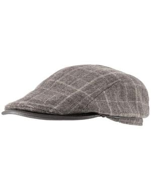 Bugatti Herren Mützen/Caps/Hüte Woll-Stoff - Grau