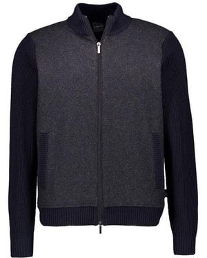Bugatti Herren Pullover Unifarben - Blau