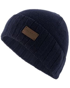 Hackett Herren Mütze Kaschmirwolle - Blau