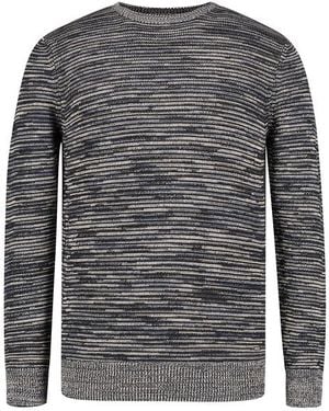 RAGMAN Herren Pullover Gestreift - Grau