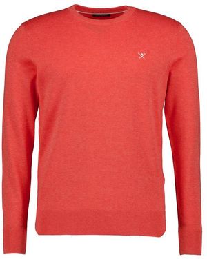 Hackett Herren Pullover Unifarben - Rot