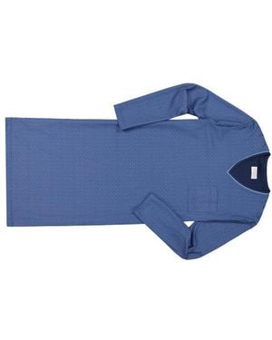 Novila Herren Nachthemd Jersey-Baumwolle - Blau