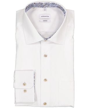Seidensticker Herren Hemd Comfort Fit - Weiß