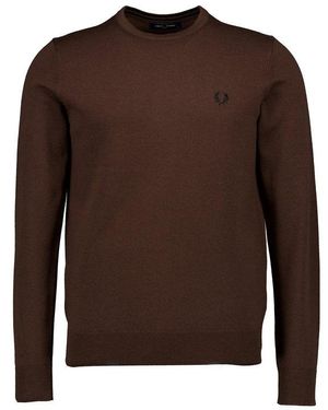Fred Perry Herren Pullover Unifarben - Braun