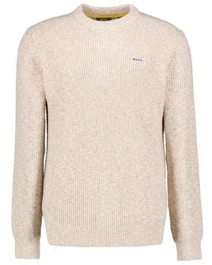 Nza Herren Pullover Unifarben - Natur