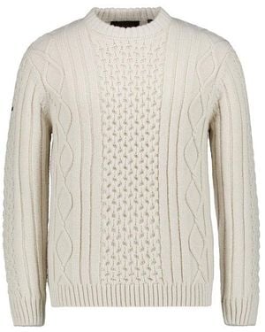 Superdry Herren Pullover Unifarben - Weiß
