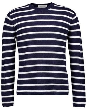 Juvia Herren Pullover Gestreift - Blau