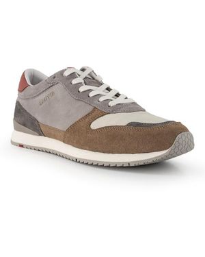 Lloyd Herren Sneaker,Grau Glattleder - Weiß