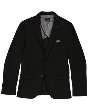 Zuitable Herren Sakko Jersey - Schwarz