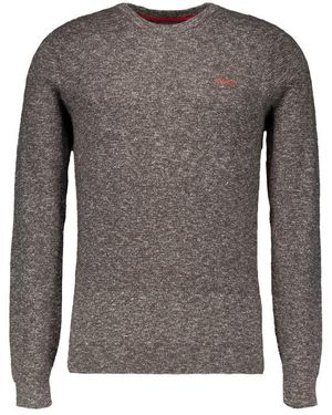 Nza Herren Pullover Unifarben - Grau