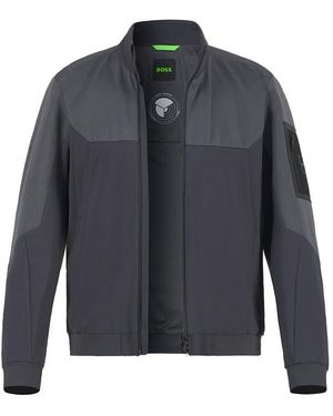 BOSS Herren Jacken Unifarben - Blau