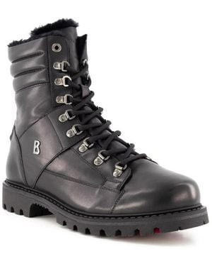 Bogner Herren Schnürboots Glattleder - Schwarz