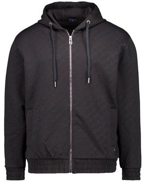 Joop! Herren Sweatjacke Mikrofaser Unifarben - Schwarz