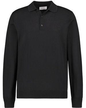 Baldessarini Herren Pullover Merinowolle Unifarben - Schwarz